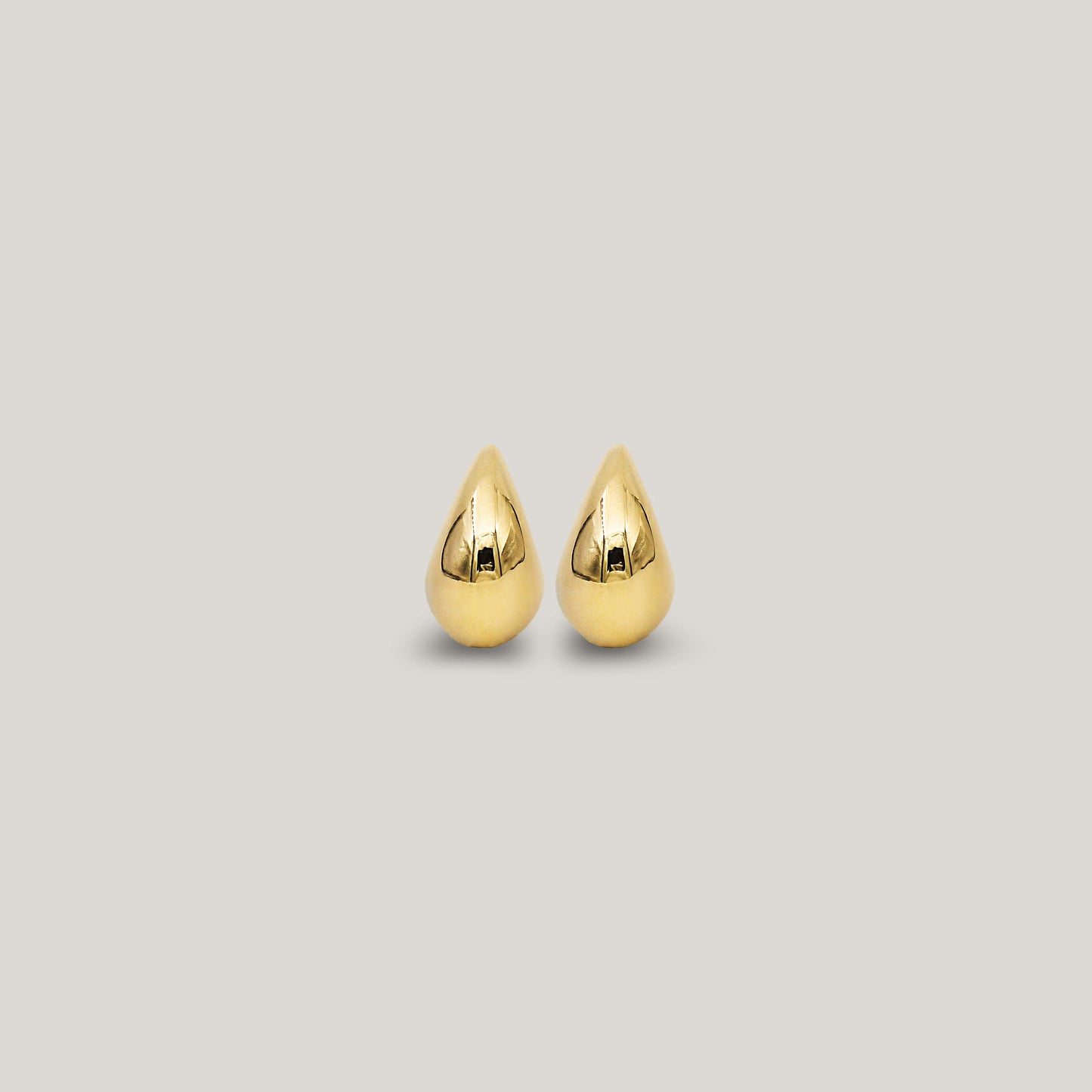 Mini drop earring gold