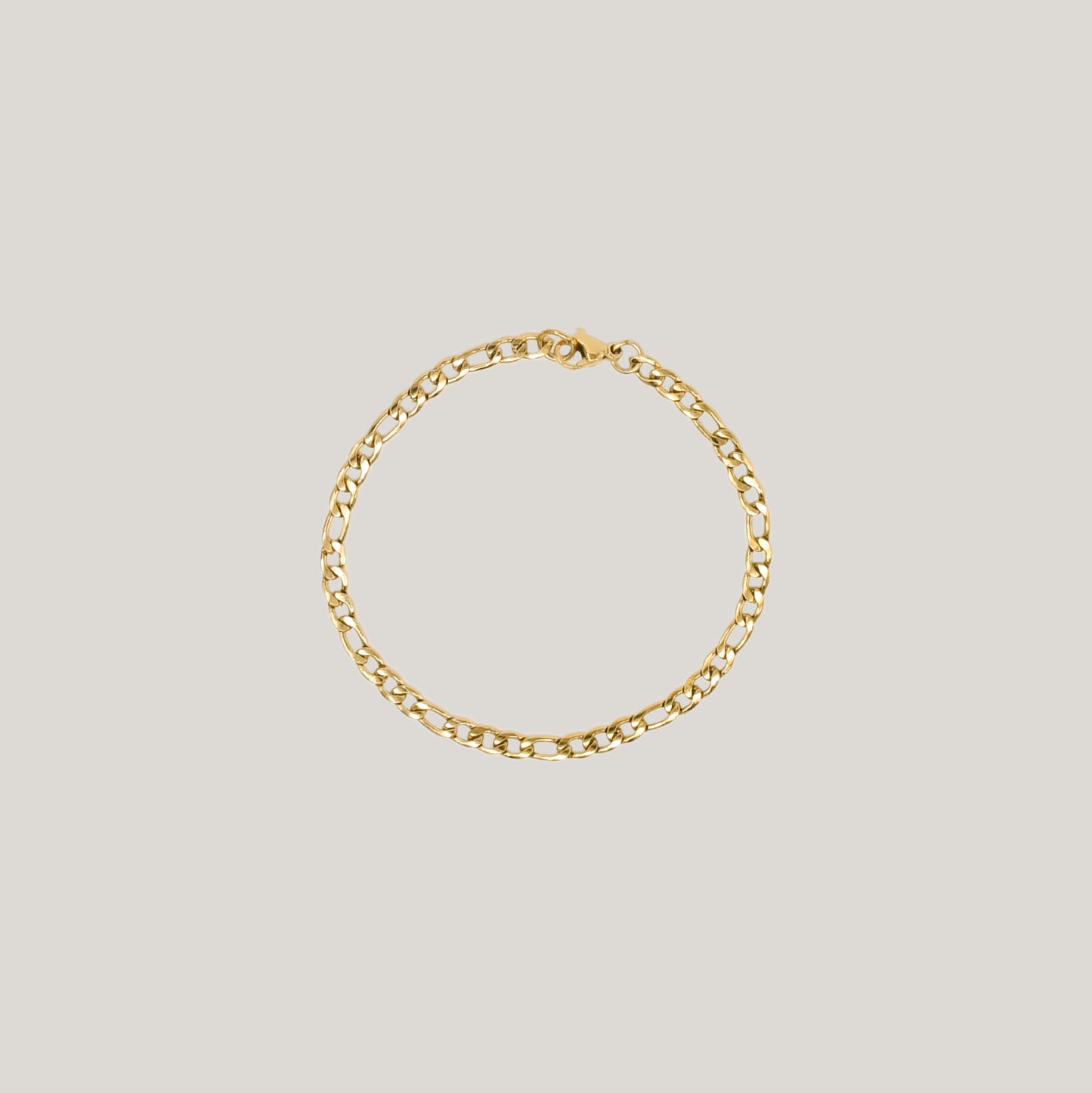 Thin figaro chain bracelet