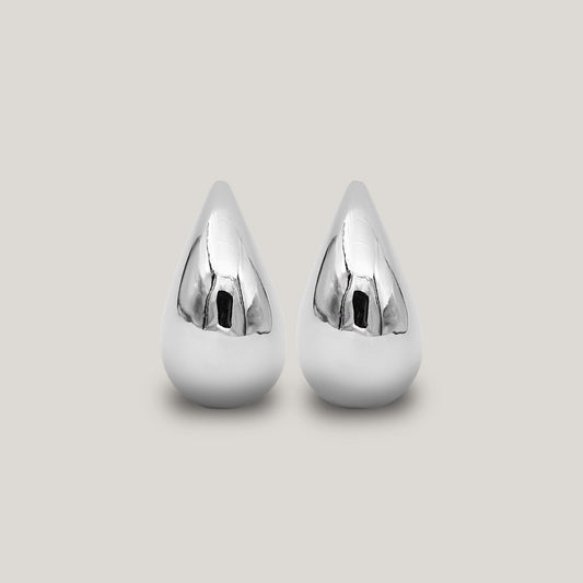 Maxi drop earring silver