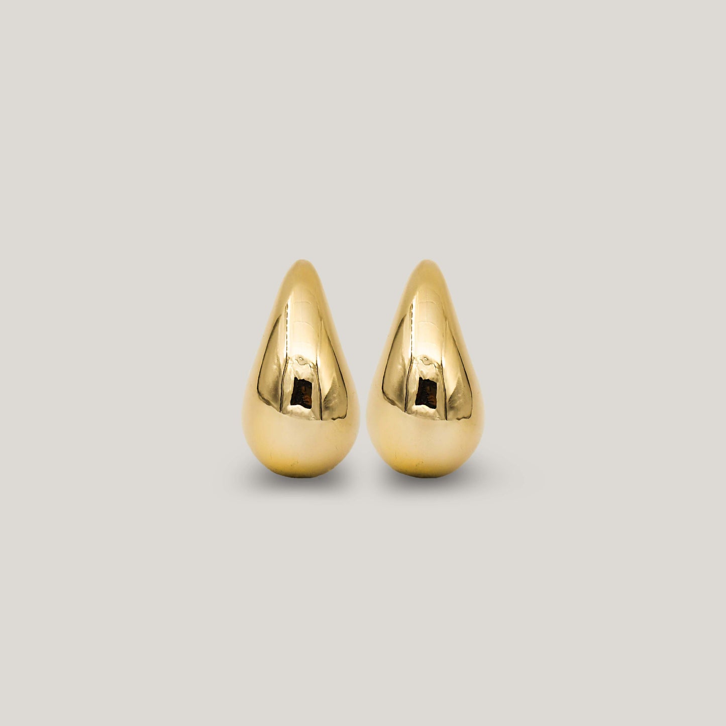 Midi drop earring gold