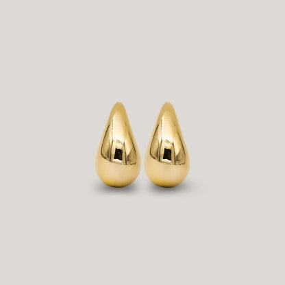 Midi drop earring gold