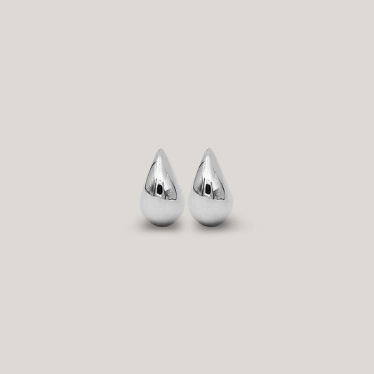 Mini drop earring silver