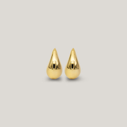 Not so mini drop earring gold