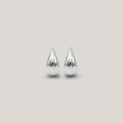 Not so mini drop earring silver