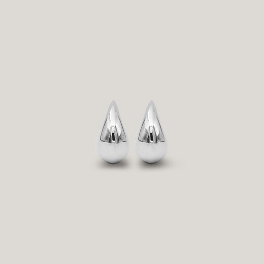 Not so mini drop earring silver